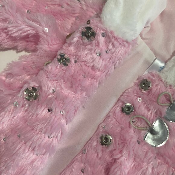 Small Wonders pink faux fur fall jacket - 3-6m - Picture 8 of 9